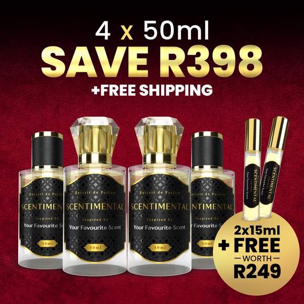 Build Your Own 4 x 50ml and get a TWO FREE 15ml (NOT BOGO)