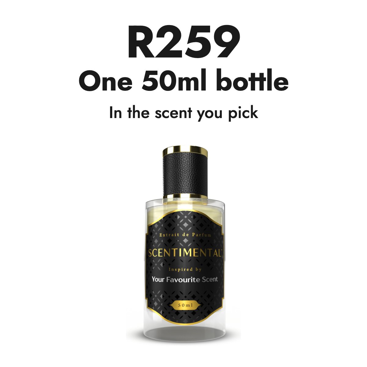 One 50ml bottle for R299